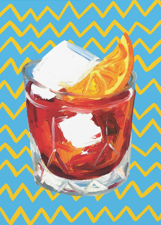 Negroni Blau | Leinwand