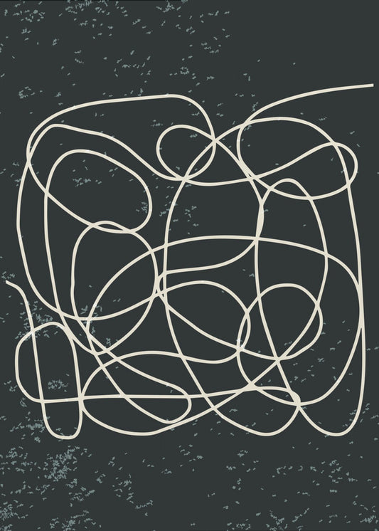 Schwarz-Weiß-Linien #1 | Poster