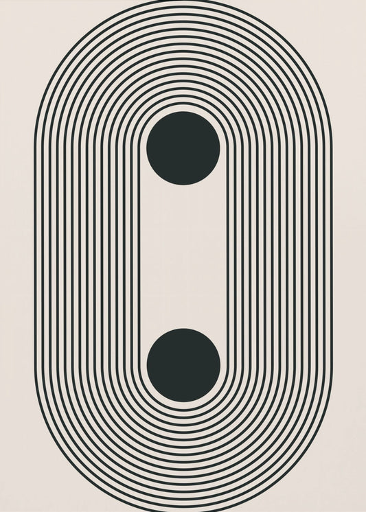 Schwarze Boho-Vibe-Serie Nr. 4 | Poster