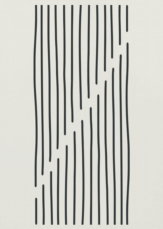 Minimalistisches Liniendesign Nr. 3 | Poster