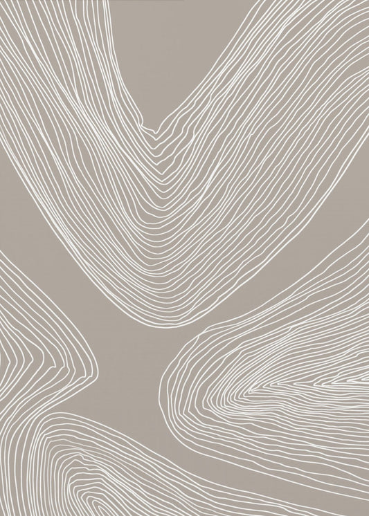 Flowing Contours Line Art | Poster