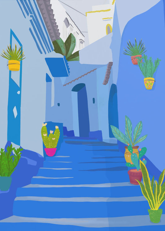 Blaue Stadt | Poster