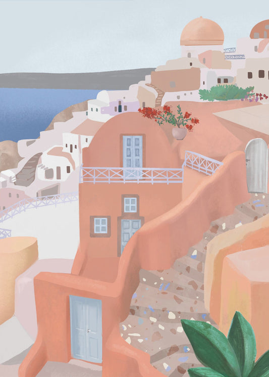 Santorin, Griechenland | Poster