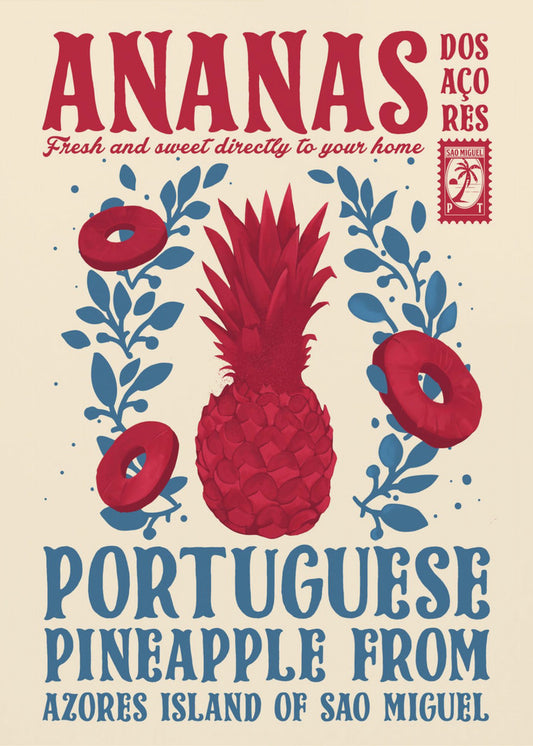 Ananas-Küchendruck | Poster