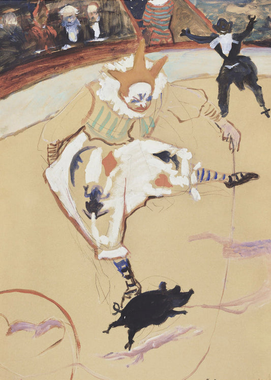 Im Zirkus Fernando Medrano mit einem Ferkel (ca. 1889) | Poster