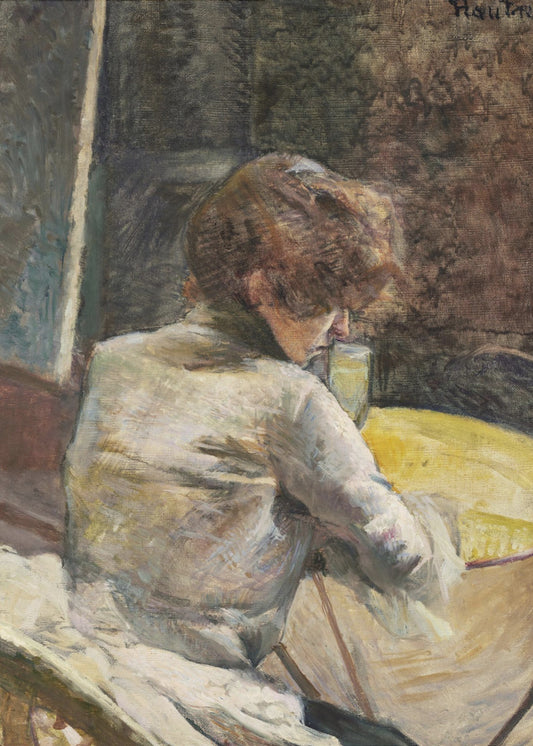 Warten (ca. 1887) | Leinwand