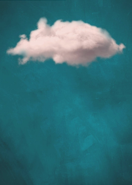 Blaugrüne / errötende Wolke Nr. 1 | Poster