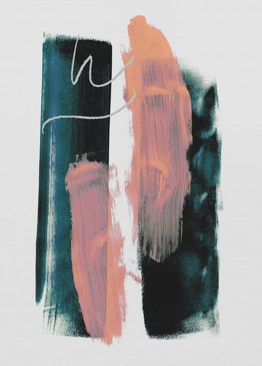 Abstract Brush Strokes 3x A1 | Poster