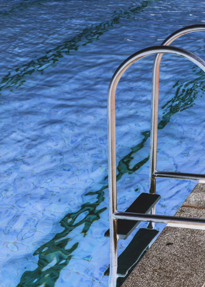 Reflexionen am Pool | Leinwand