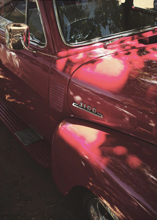 Crimson Classic Ride | Canvas