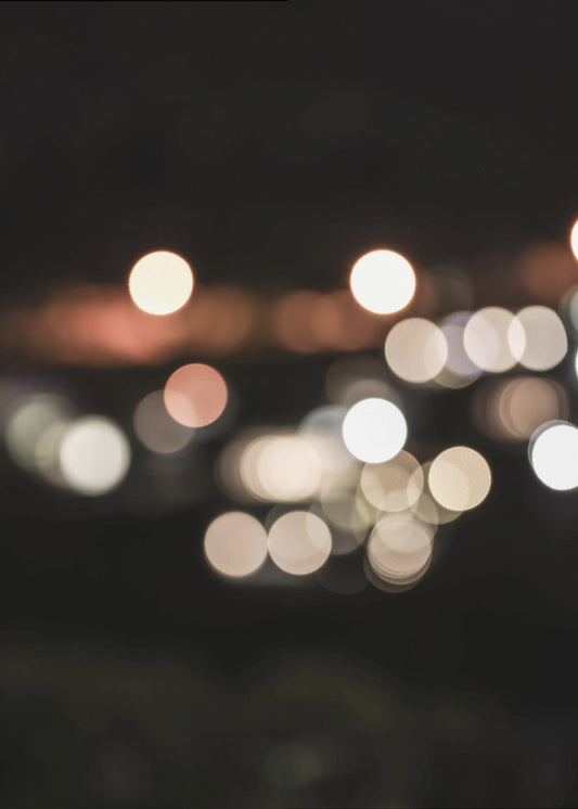 Verschwommene Lichter der Stadt | Poster