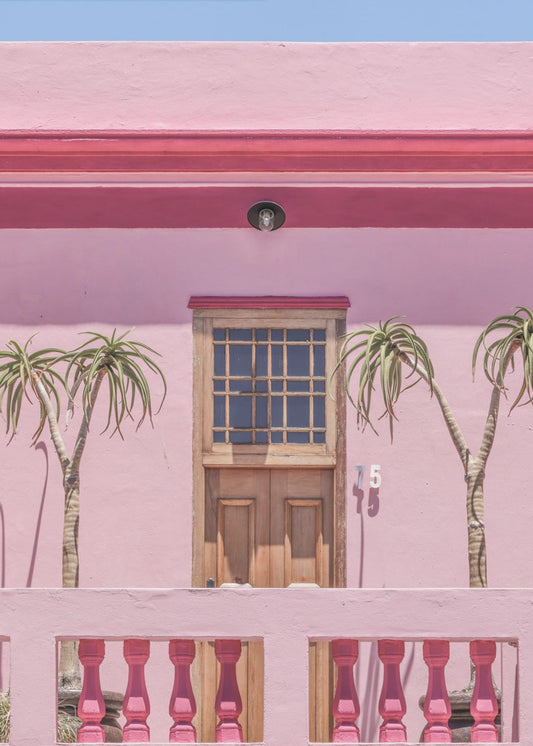 Pfirsichfarbene Fassade | Poster