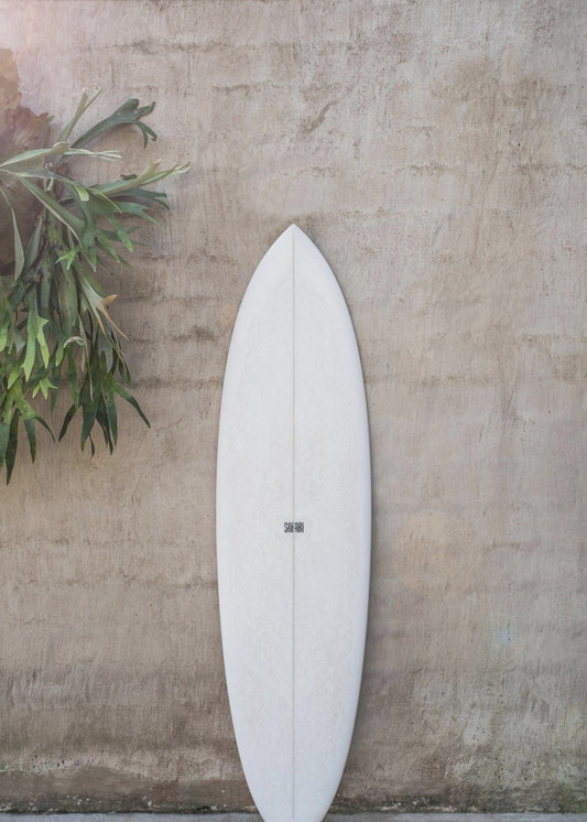 Weißes Surfbrett | Leinwand