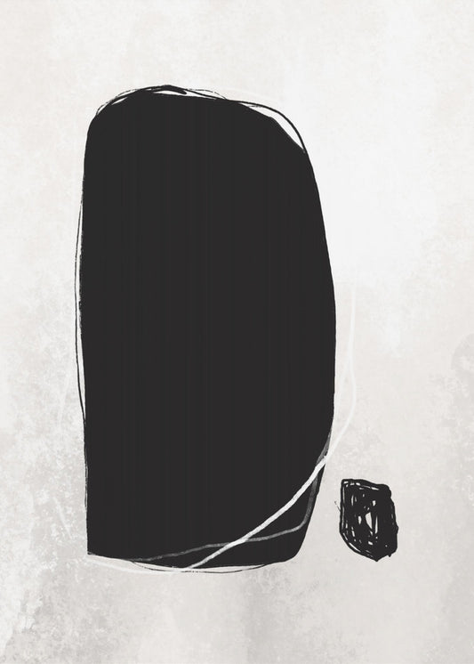 Kräftige schwarze Formen | Leinwand