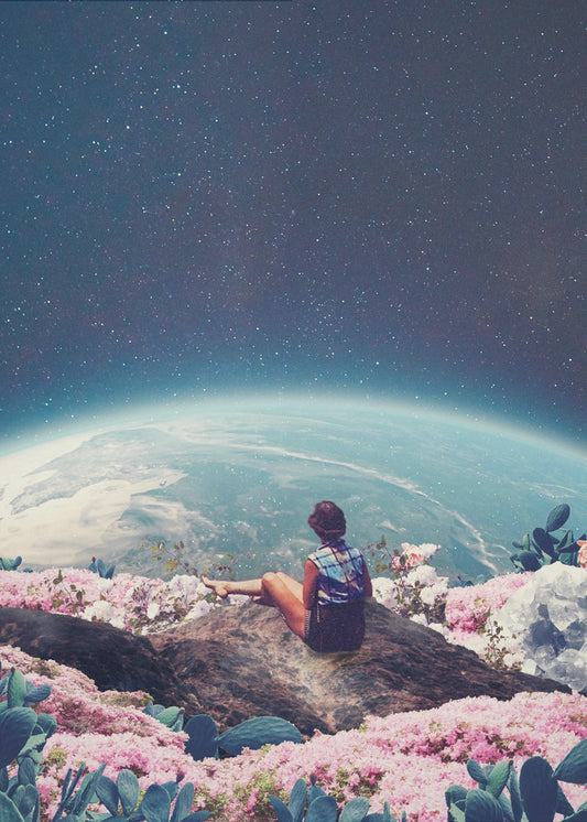 Meine Welt erblühte, als ich dich liebte | Leinwand