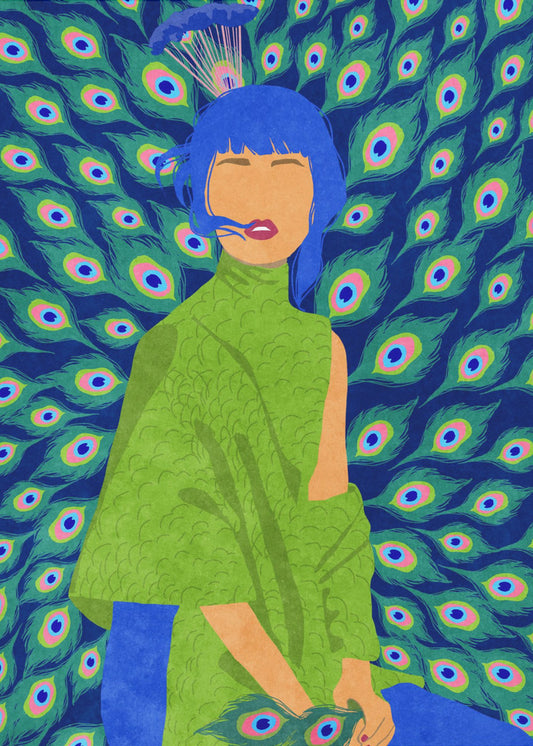 peacock woman | Poster