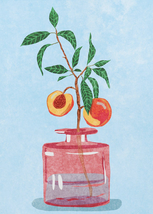 Pfirsichbaum in Vase | Leinwand