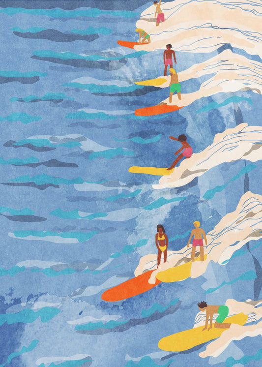 entspanntes Surfen | Leinwand