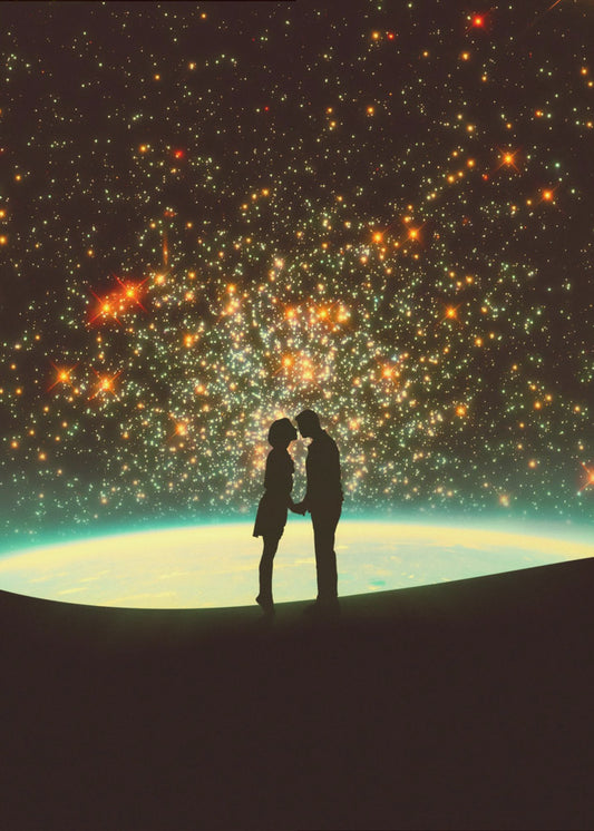 Ein kosmischer Kuss | Leinwand