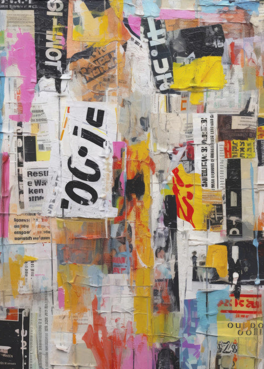 Urban Collage Burst | Leinwand