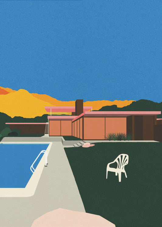 Kaufmann Desert House Poolside | Leinwand