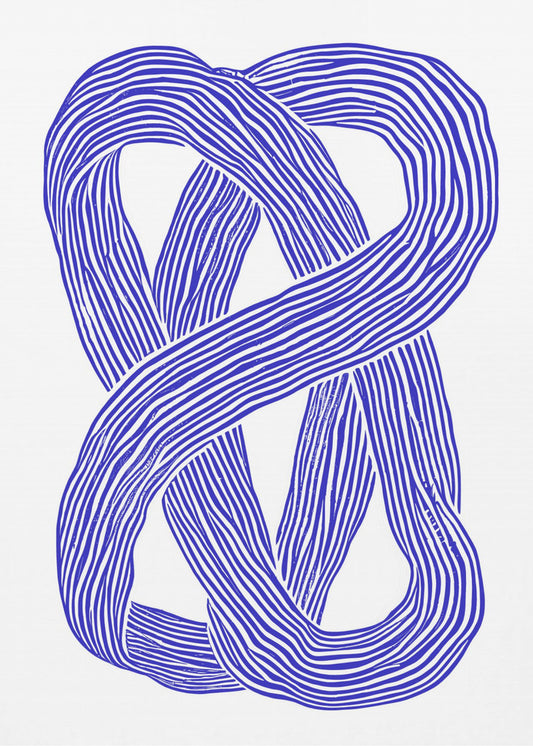 Blaue Unendlichkeitsschleife | Poster