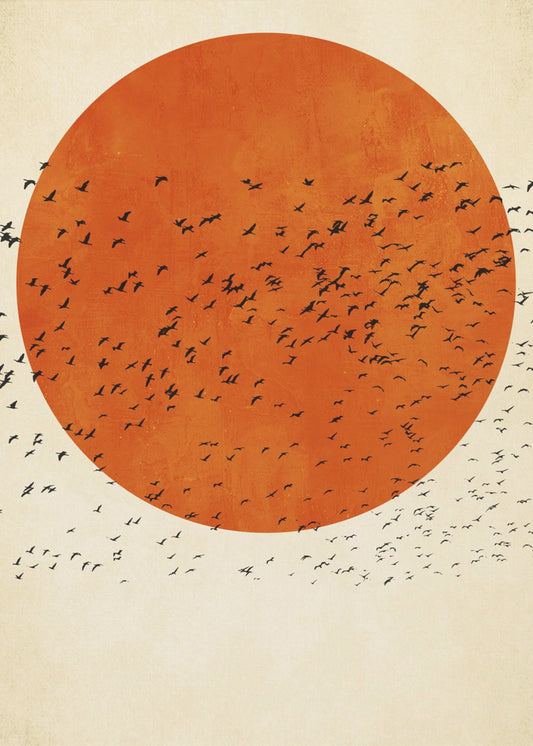 Vögel in der Sonne | Poster