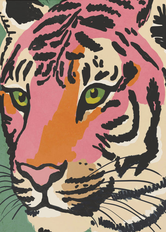 Lebendiger Tigerblick | Poster