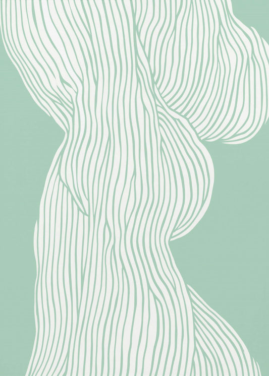 Flowing Line Elegance | Canvas