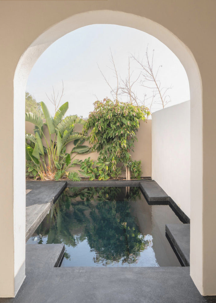 Der Pool des Istoria Hotels | Leinwand