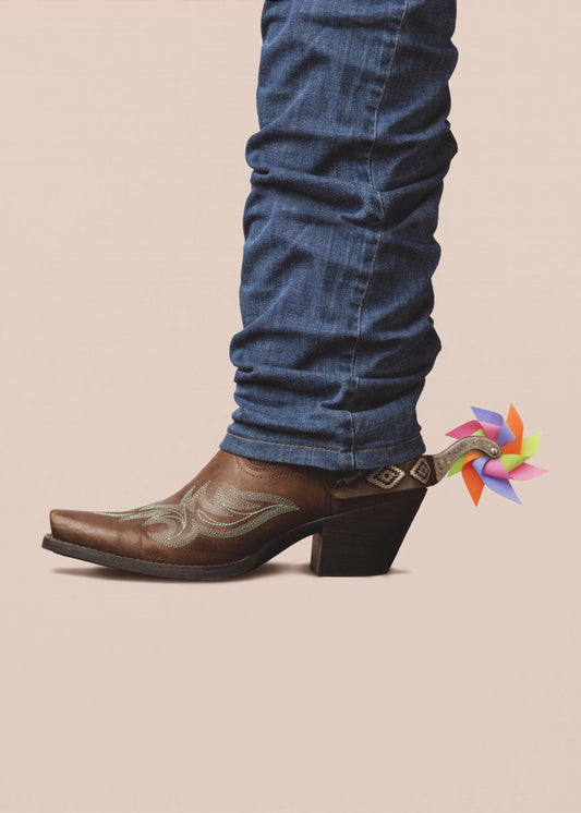 Nicht ernst gemeinter Cowboy | Leinwand