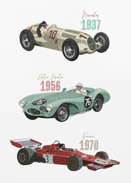 Vintage-Rennwagen | Poster