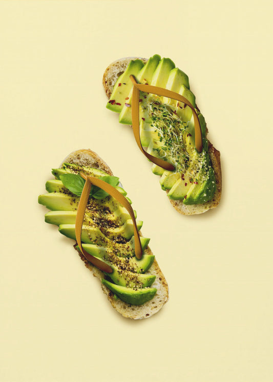 Avocado Hausschuhe | Leinwand