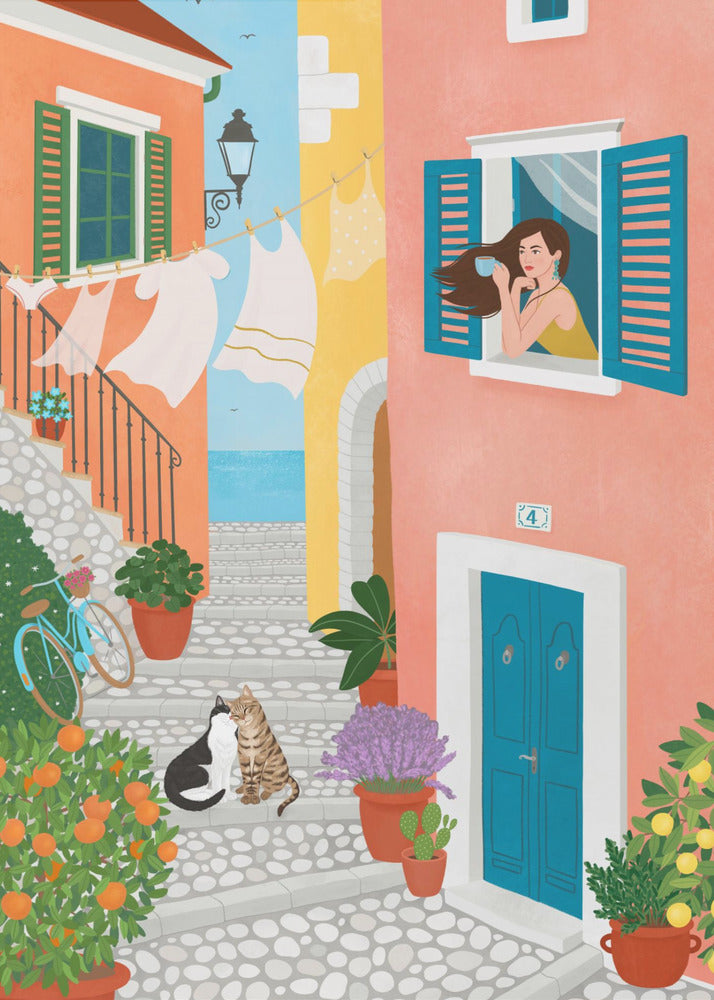 Sonntagmorgen in der Provence | Leinwand