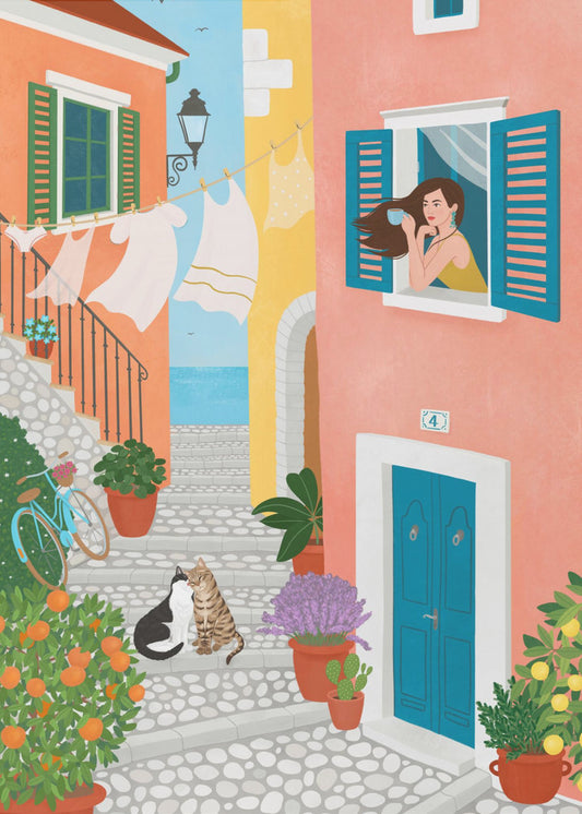 Sonntagmorgen in der Provence | Leinwand