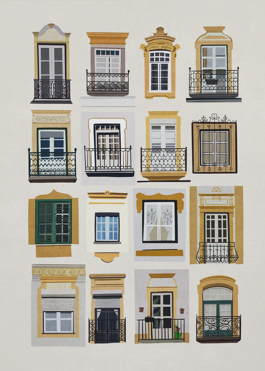 Fenster von Lissabon | Poster