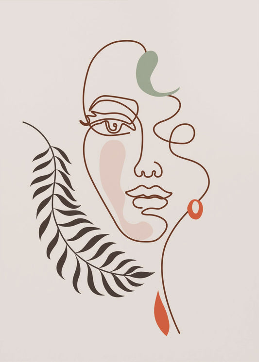 Blattige Eleganz | Poster