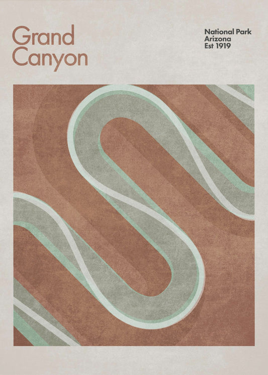 Canyon Wellenfluss | Leinwand