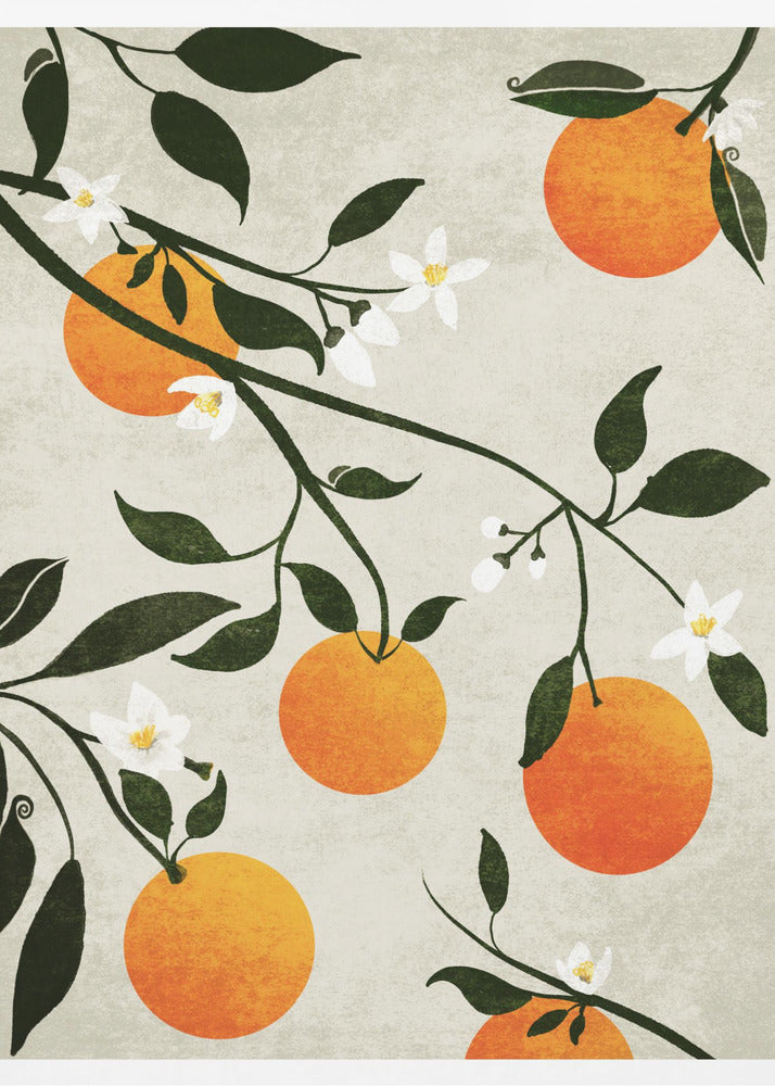 Orangen in Blüte | Leinwand