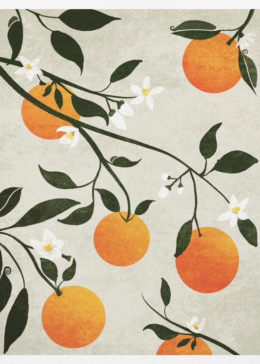 Orangen in Blüte | Leinwand