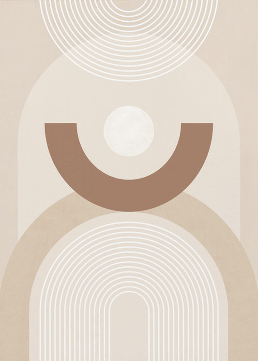 Beiges Mid-Century Poster | Poster