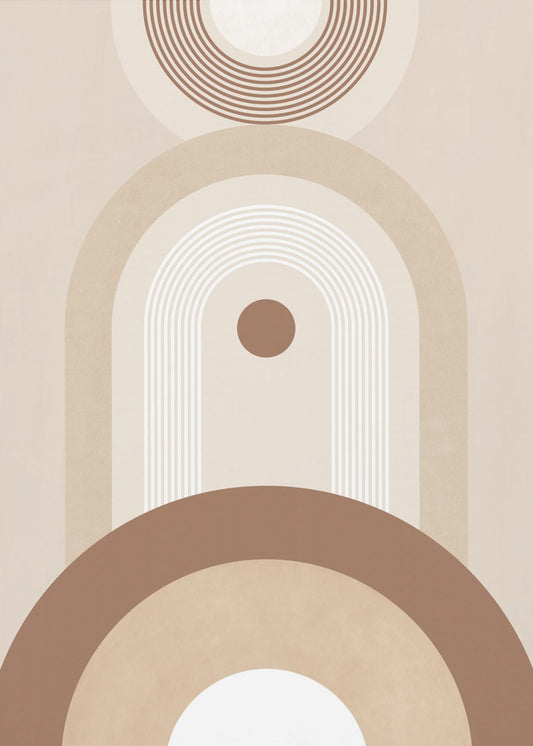 Beiges Mid-Century Poster | Poster