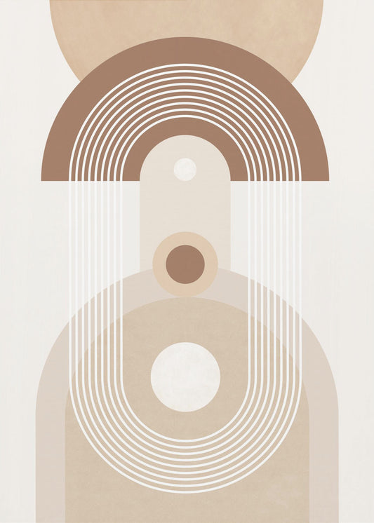 Beiges Mid-Century Poster | Poster