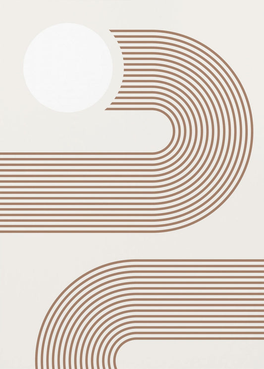 Beiges Arc Poster | Leinwand