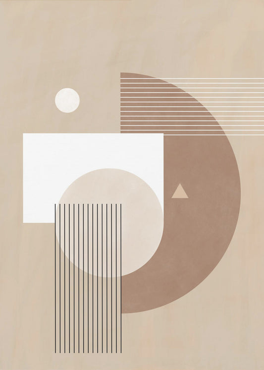 Neutrale Halbkreise Poster | Poster