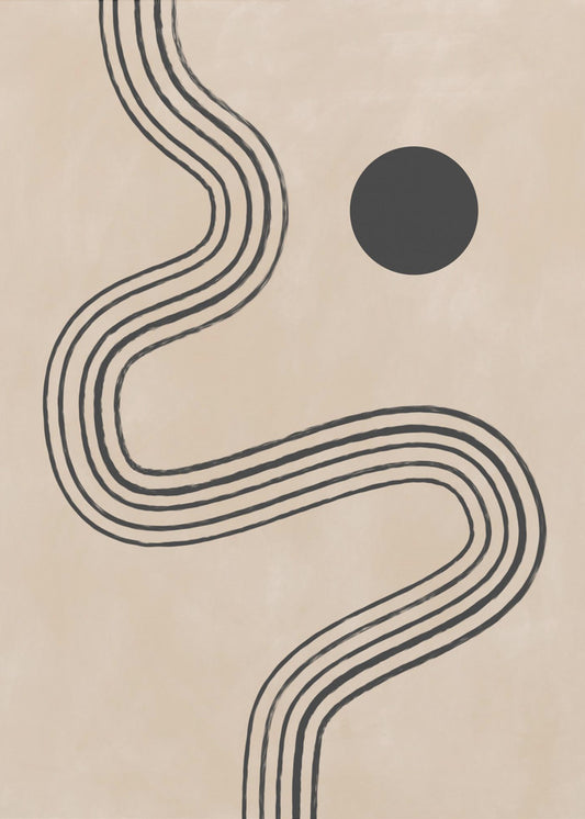 Kurven und Kugeln | Poster
