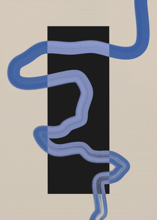 Blauer Pfadfluss | Poster