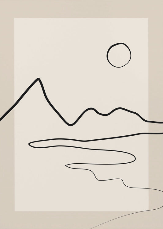 Minimalistischer Horizont | Leinwand