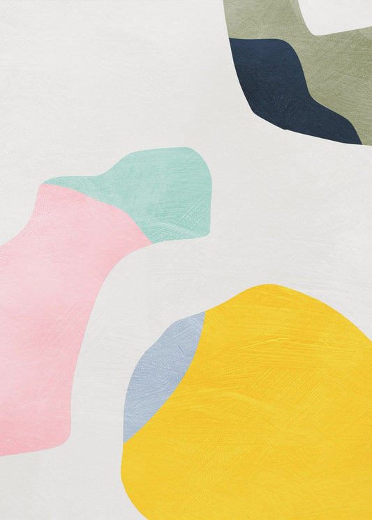 Pastell Minimale Formen | Leinwand