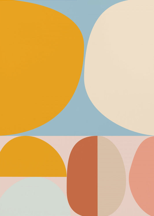 Mid Century Pastel 15 | Leinwand